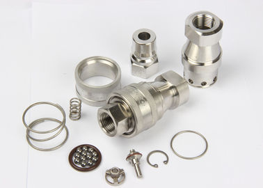 KZF Flat Face Hydraulic Fittings Female Thread Stainless Steel SS304 For Chemicals