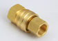 American Type High Flow Quick Connect Low Pressure Drop LST Hydraulic In SS304 / Brass