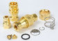 Brass Hydraulic Quick Couplers Under Pressure NPTF Female Thread For Water